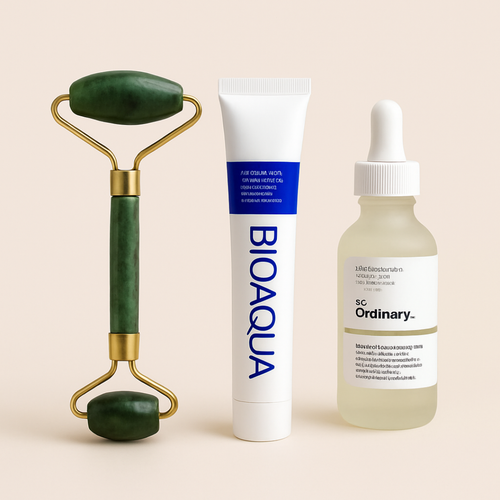 Skincare Deal: The Ordinary Serum + Bio Aqua Cream + Jade Roller