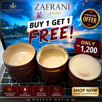Zafrani Cream – Naturally Bright & Glowing Skin (250 gm) | BUY 1 GET 1 FREE OFFER |