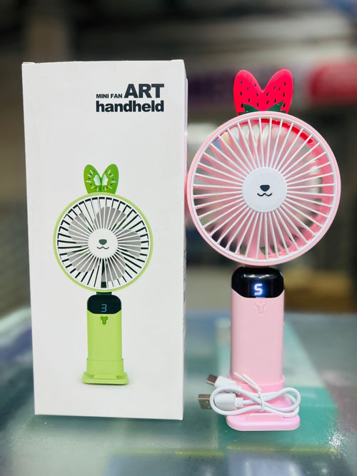 Art Handheld Mini Fan | Portable Rechargeable USB Cooling Fan