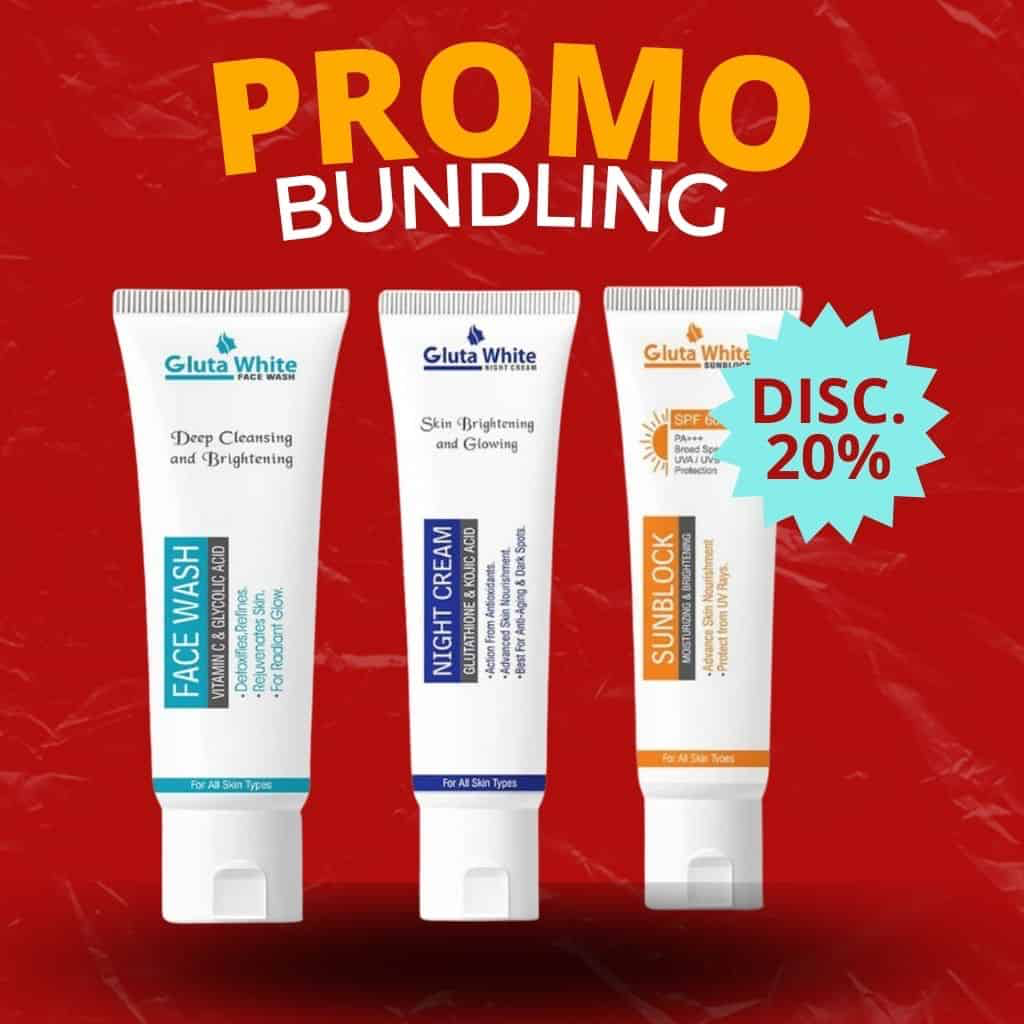 Gluta White Face Whitening Kit Trio Pack
