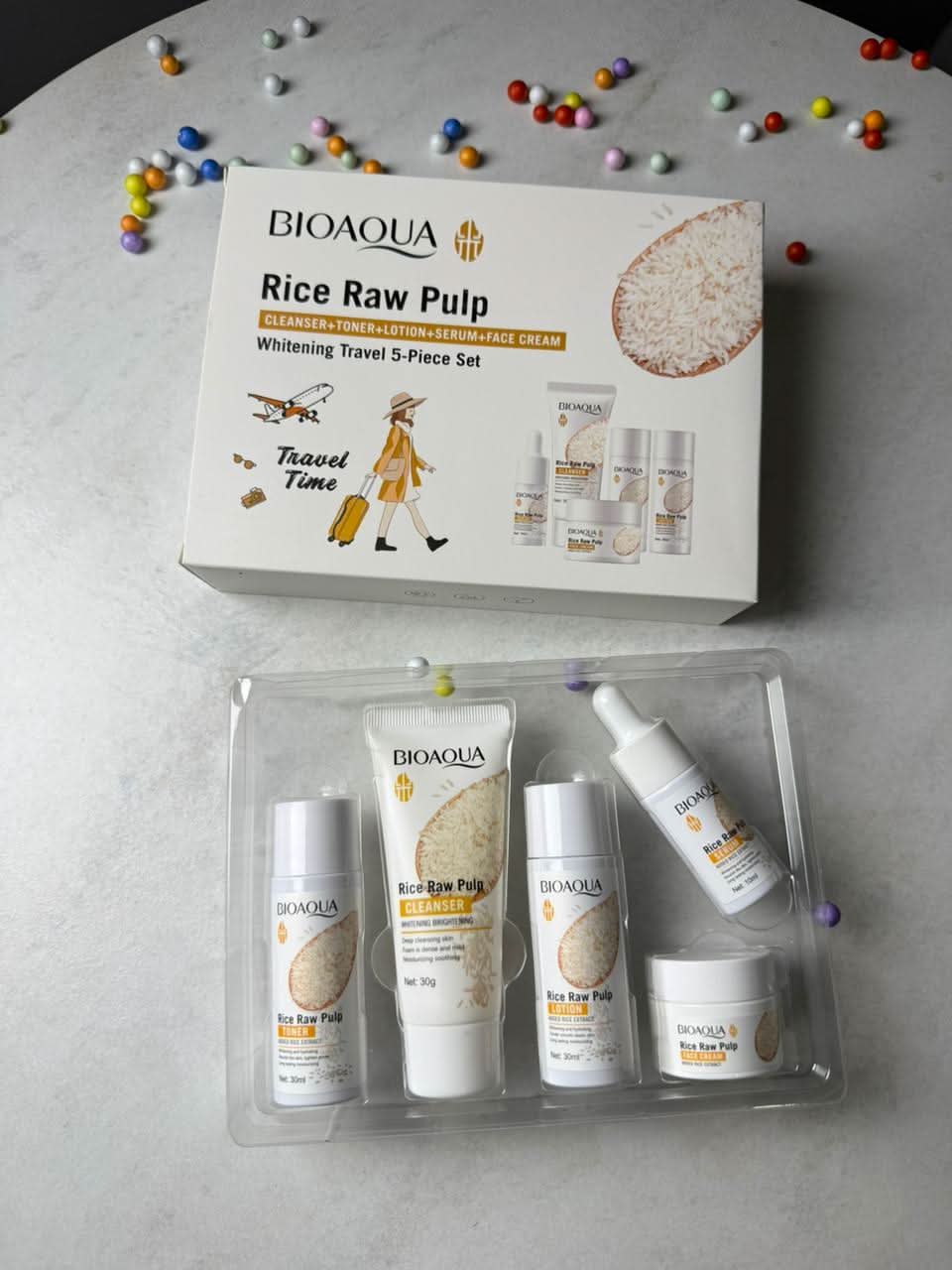 BIO AQUA RICE RAW PULP - 5 Piece Set