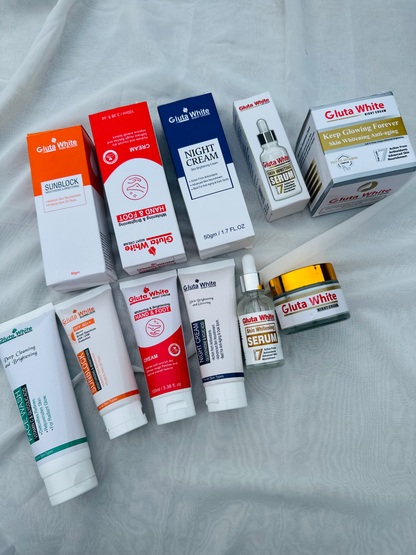Gluta White 6 Items Complete Skin Care Deal
