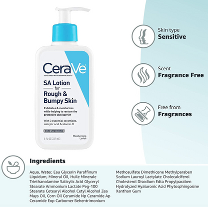 CeraVe SA Lotion for Rough and Bumpy Skin!