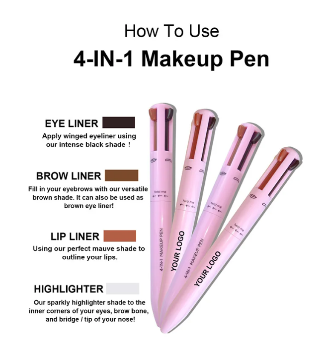Multifunctional 4 In 1 Cosmetics Pen