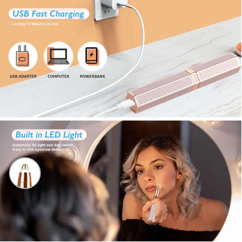 2 in 1 Face Trimmer Chargeable