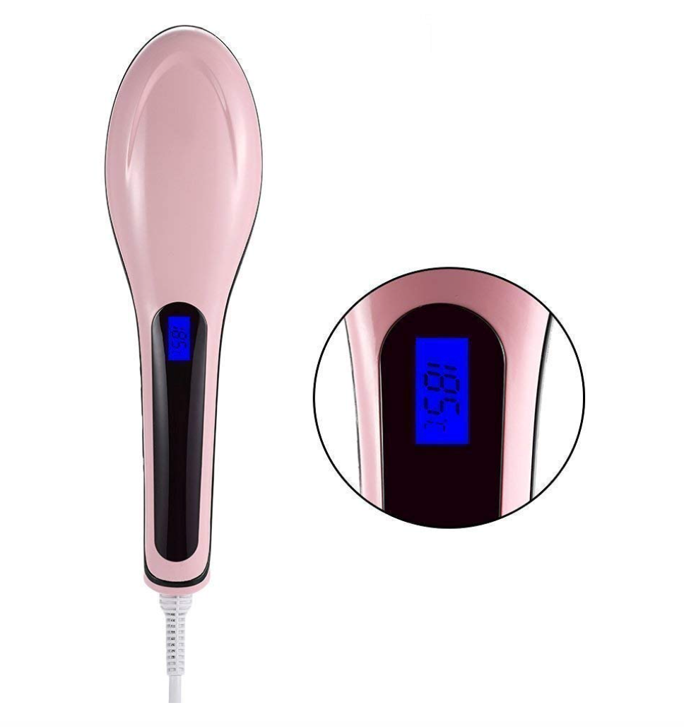 Hair Brush Straightener
