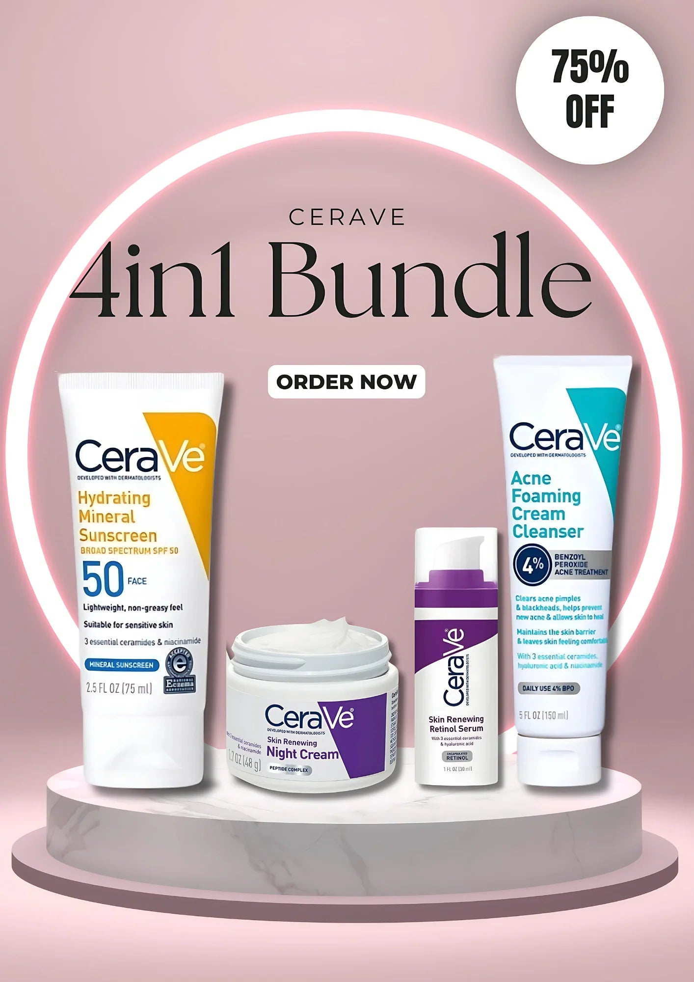 Cerave4 in 1  skin care bundle