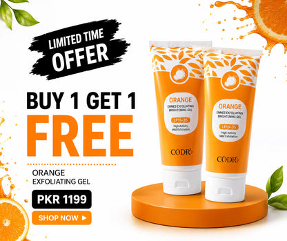 CODRA Orange Exfoliating Gel – Buy 1 Get 1 FREE | Deep Cleansing & Brightening