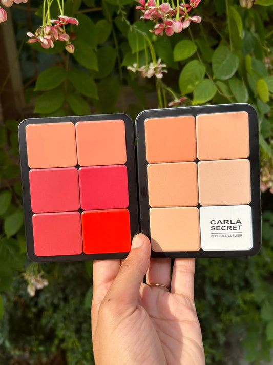 CARLA SECRET Blush & Contour Pallete – Natural Sculpt & Glow