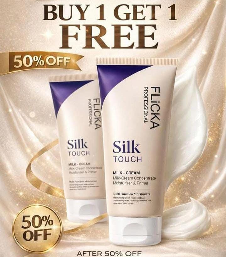 Flicka Silk Touch Milk Cream – Moisturizer & Primer (BUY 1 GET 1 FREE)