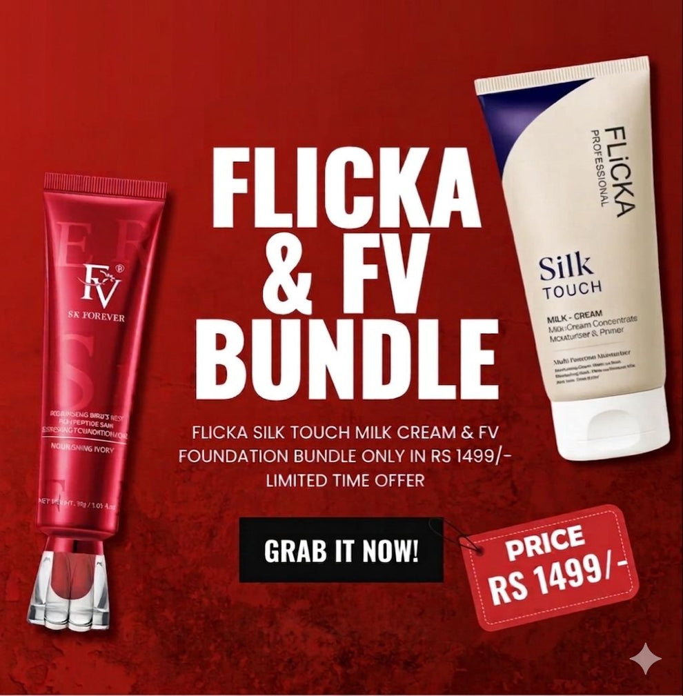 Fv foundation with Flicka silk touch primer